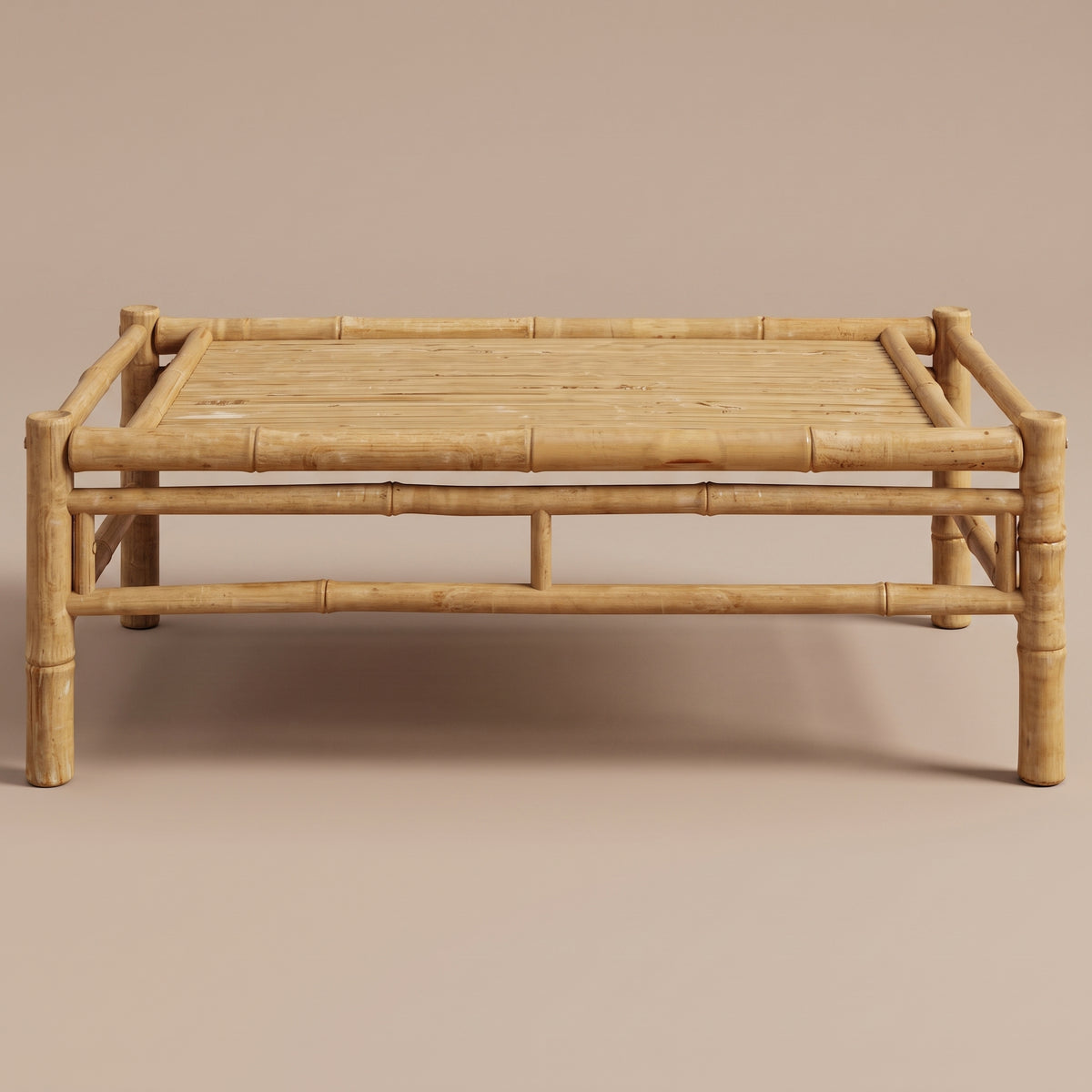 Table en bambou Sena, vue de face