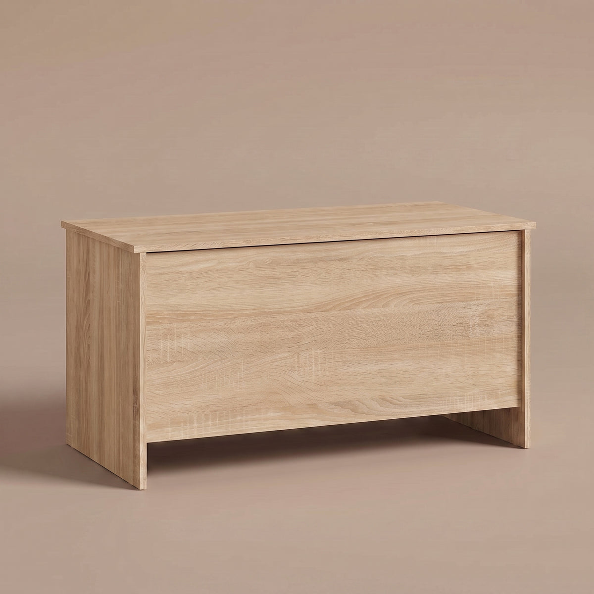 Table basse relevable Velia chêne sonoma fermée, panneaux pleins sans pieds #Dimensions_102 × 55,5 × 52,5 cm #Couleur_Chêne sonoma