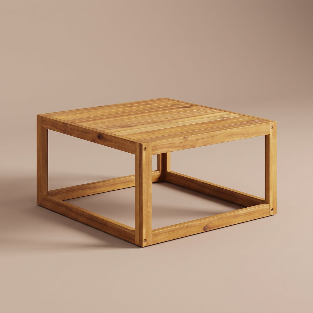 Table d'extérieur Verano en acacia massif, vue 3/4