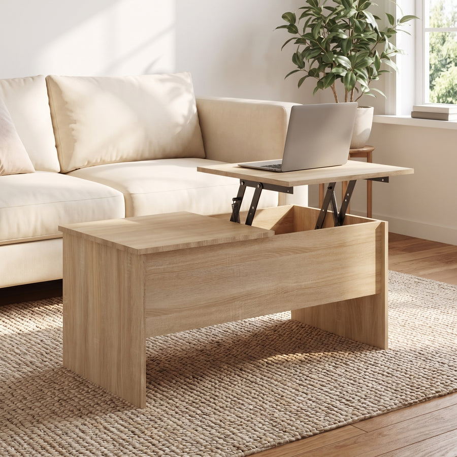 Maela chêne sonoma 102 cm — le plateau qui vient à vous