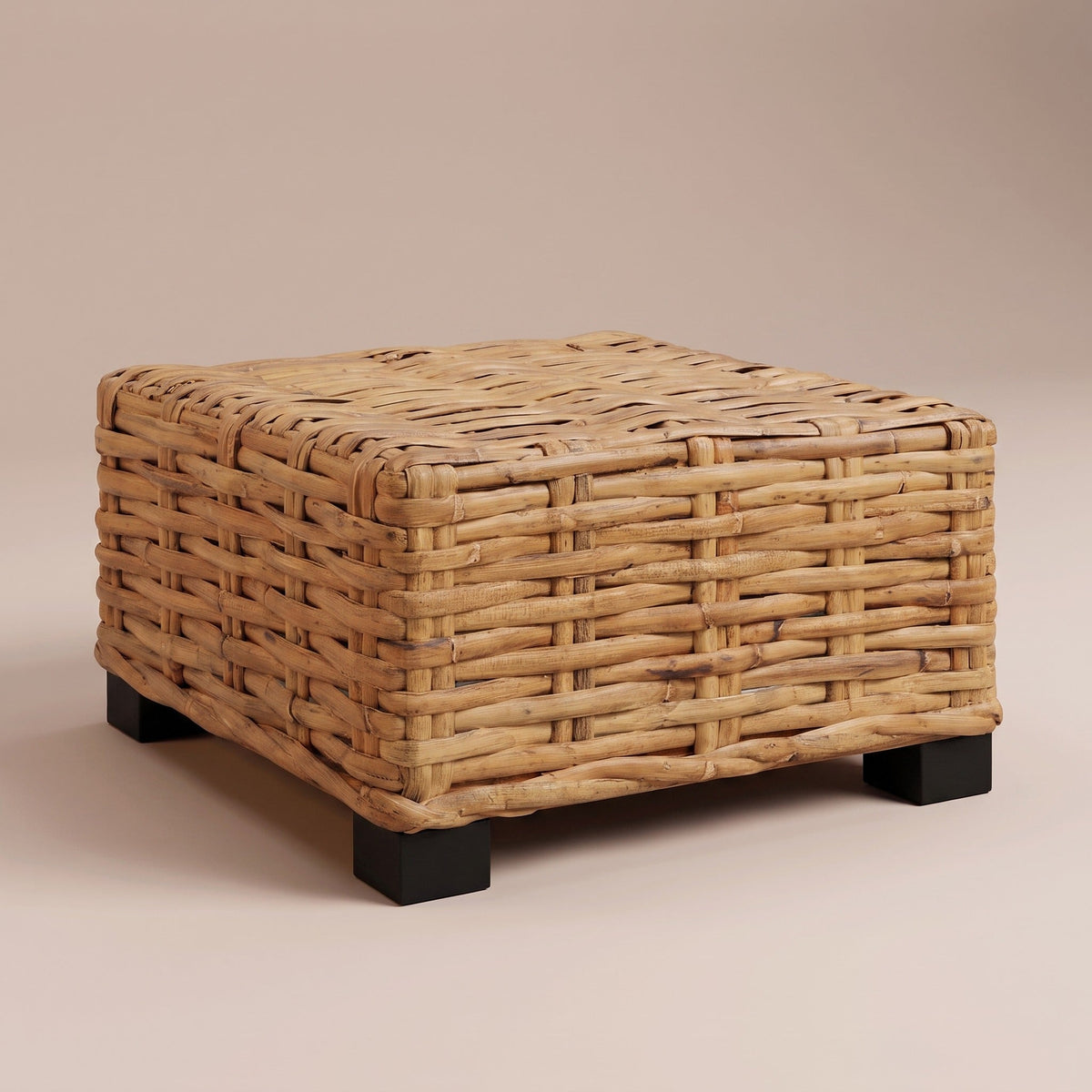 Table d'appoint Malou en rotin naturel tressé main
