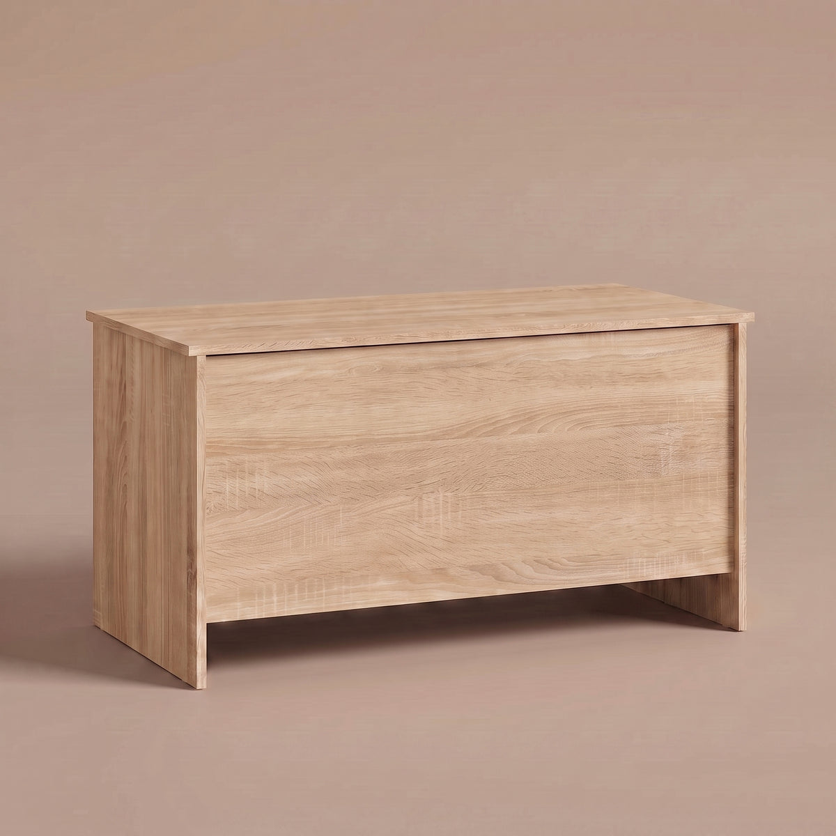 Table basse relevable Velia chêne sonoma fermée, panneaux pleins sans pieds #Dimensions_80 × 55,5 × 41,5 cm #Couleur_Chêne sonoma