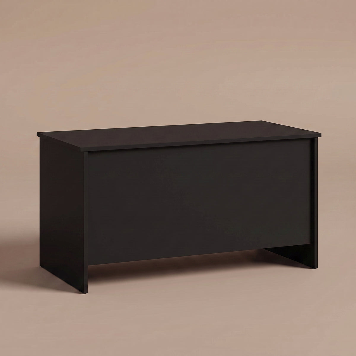 Table basse relevable Velia noir fermée, panneaux pleins sans pieds #Dimensions_102 × 55,5 × 52,5 cm #Couleur_Noir